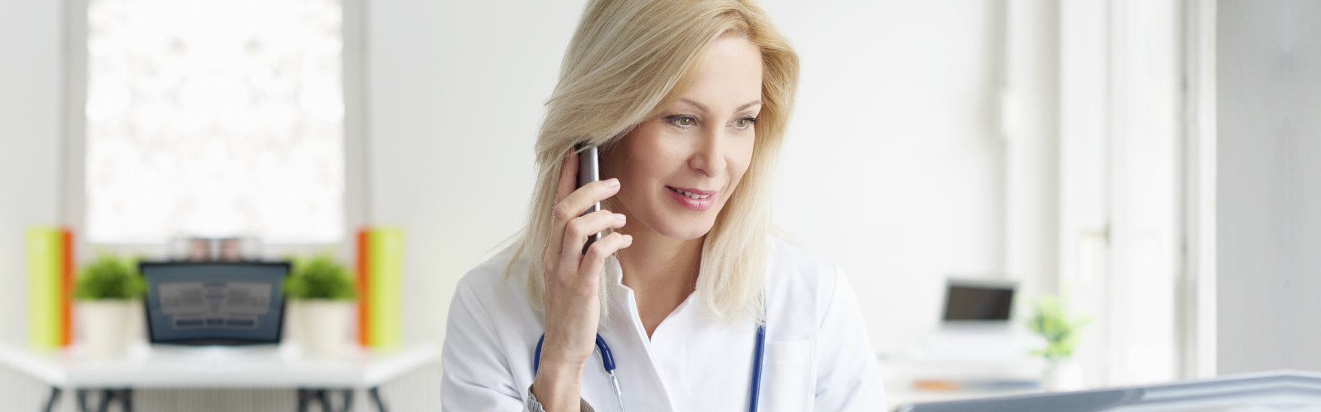 Woman using phone